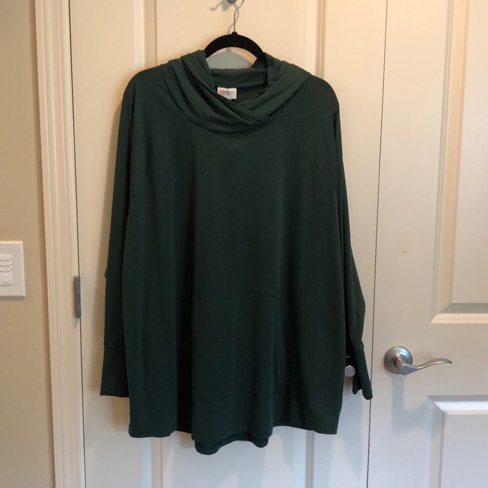 Lularoe Amber Hoodie Dark Green 3xl